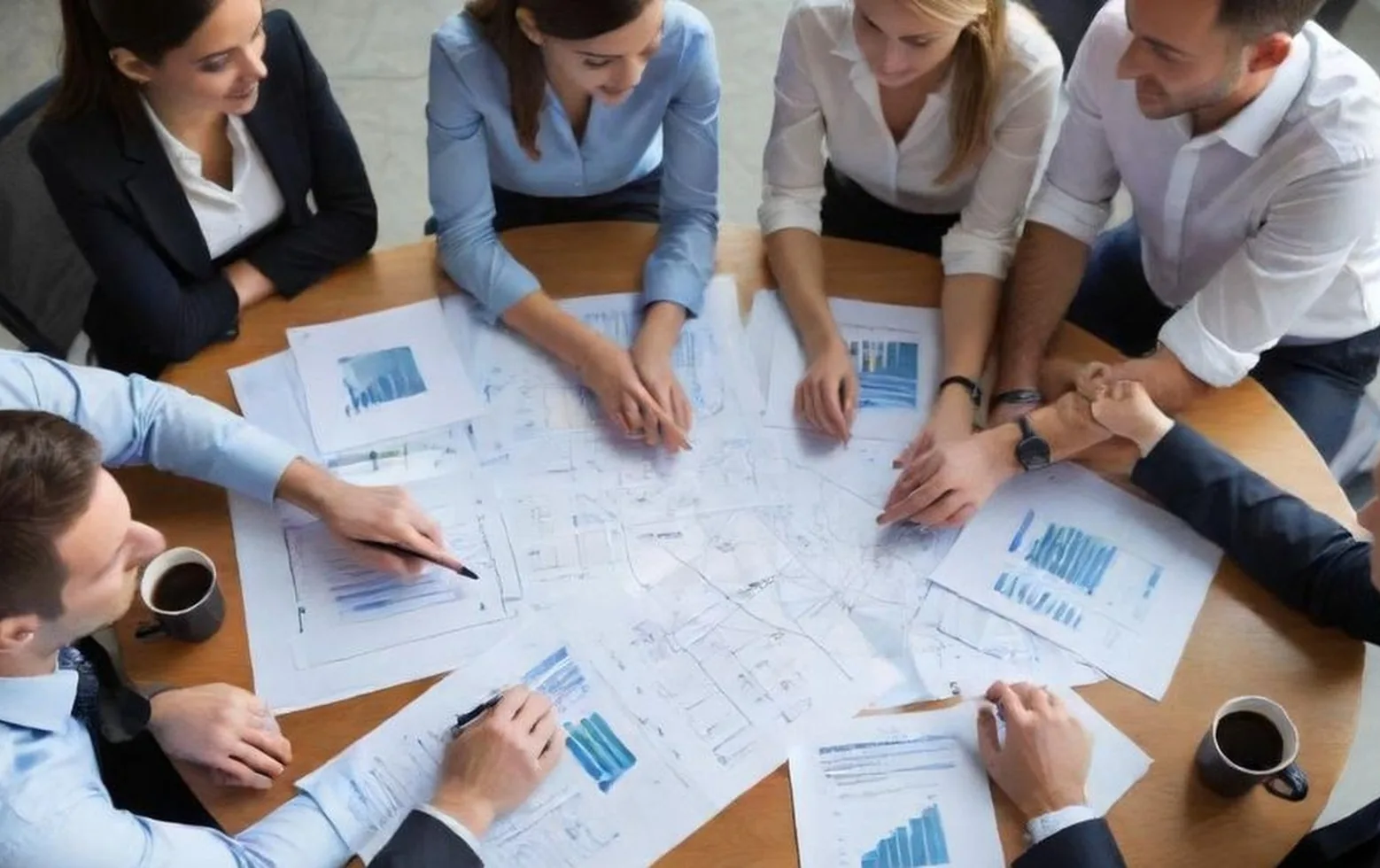 Business collaboration planning session